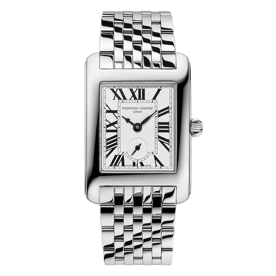 Women's Frederique Constant Carree Stainless Steel Bracelet Watch