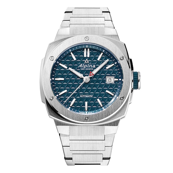 Men's Alpina Alpiner Blue Dial & Stainless Steel Watch