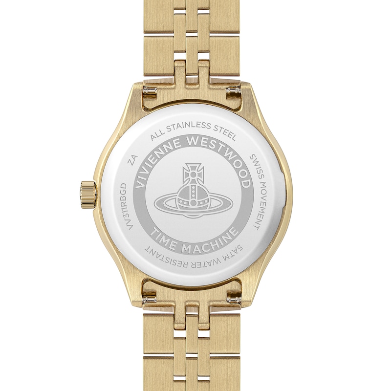 Main Image 4 of Vivienne Westwood Little Camberwell Red Dial Gold Tone Stainless Steel Bracelet