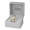 Thumbnail Image 6 of Vivienne Westwood Orb Logomania Champagne Dial Gold Tone Stainless Steel Bracelet