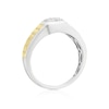 Thumbnail Image 3 of Sterling Silver & Yellow Gold Plated Diamond Signet Ring