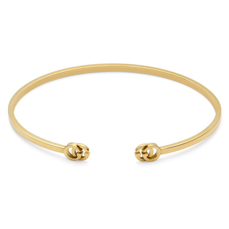 Gucci GG Running 18ct Yellow Gold Open Bangle