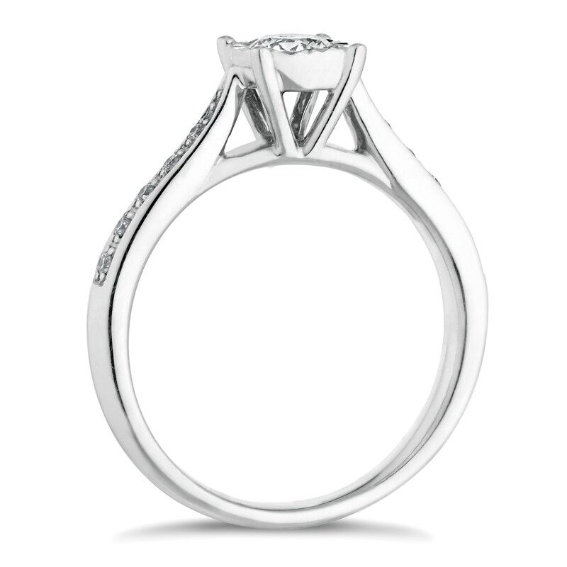 9ct White Gold 0.25ct Total Diamond Ring