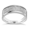 Thumbnail Image 0 of Men's 9ct White Gold 0.30ct Diamond Pavé Set 8mm Ring