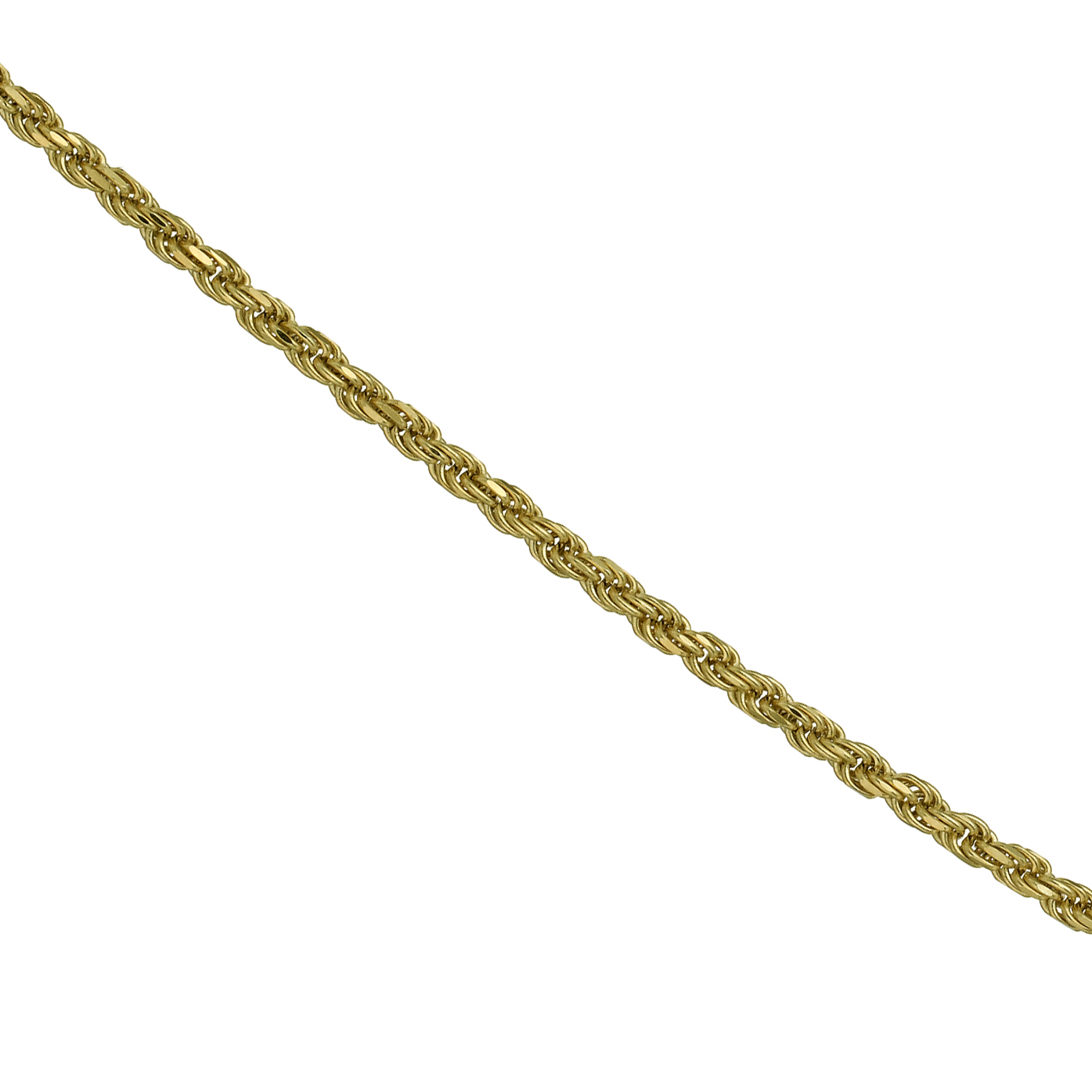 9ct Yellow Gold 20 Inch Adjustable Dainty Rope Chain