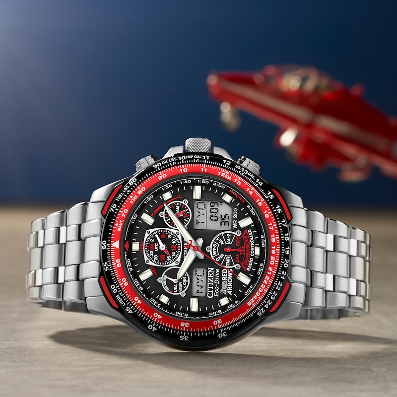 Citizen Eco-Drive Red Arrows Skyhawk Titanium Bracelet Watch