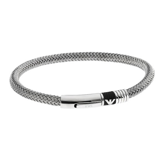 Emporio Armani Men's Stainless Steel 7" Eagle Logo Bracelet