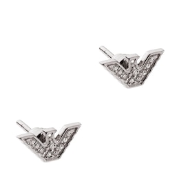 Emporio Armani Ladies' Sterling Silver Stone Set Earrings