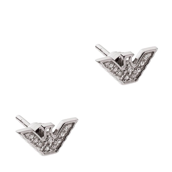 Emporio Armani Ladies’ Sterling Silver Stone Set Earrings