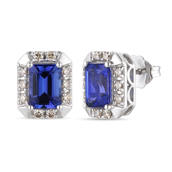 Le Vian 14ct White Gold 0.30ct Diamond and Blueberry Tanzani