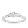 Thumbnail Image 1 of Platinum 0.50ct Diamond Trilogy Ring