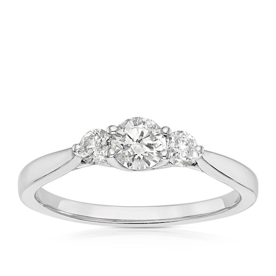 Engagement Ring Engagement Ring Platinum Trilogy 0.50ct Diam
