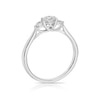 Thumbnail Image 3 of Platinum 0.50ct Diamond Trilogy Ring