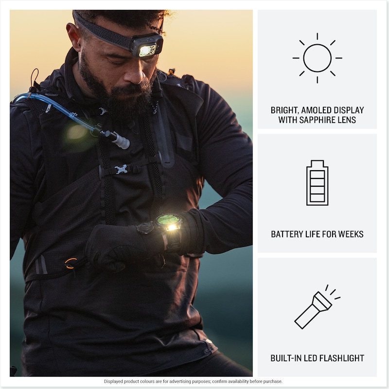 Main Image 3 of Garmin Fenix 8  51mm Titanium & Orange Silicone Strap Smartwatch