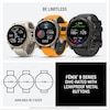Thumbnail Image 7 of Garmin Fenix 8  51mm Titanium & Orange Silicone Strap Smartwatch