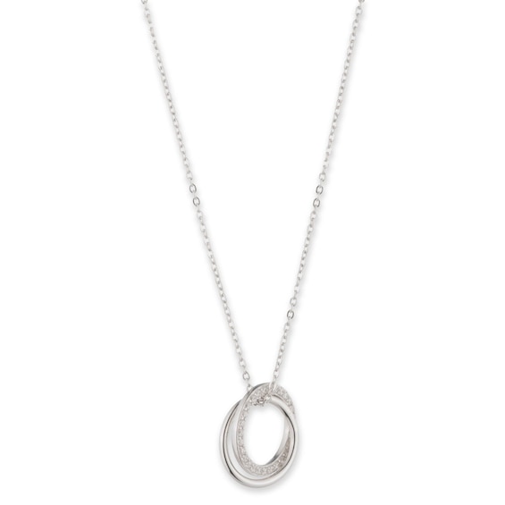 Women's Lauren Ralph Lauren Sterling Silver Pavé Criss Cross Pendant