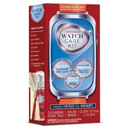 Connoisseurs 3 Piece Foam + Cloth + Brush Watch Care Kit