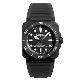 Bell & Ross BR-03 Diver Matte Black Dial & Rubber Strap Watch
