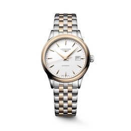 Longines Flagship Classic 30mm Automatic White Dial Two Tone Bracelet Watch