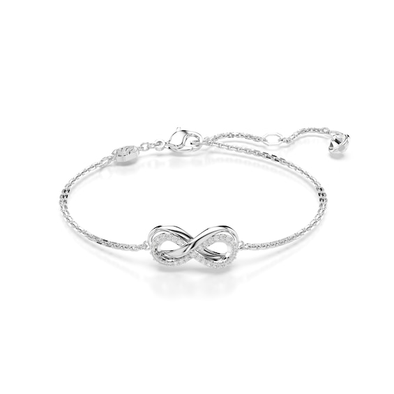 Swarovski Hyperbola Silver Tone 6+2 Zirconia Infinity Chain 