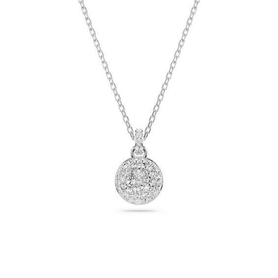 Swarovski Sublima Silver Tone 15+2.5 Crystal Cluster Pendant