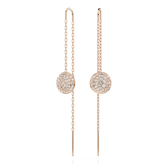 Swarovski Sublima Rose Gold Tone and Crystal Drop Earrings