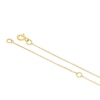 Thumbnail Image 3 of 18ct Yellow Gold 16+2" Cubic Zirconia Flower Twist Pendant