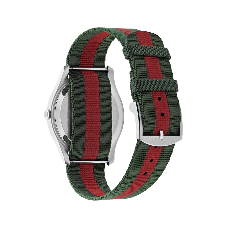 Main Image 2 of Gucci G-Timeless 38mm Green & Red Nylon Strap Watch