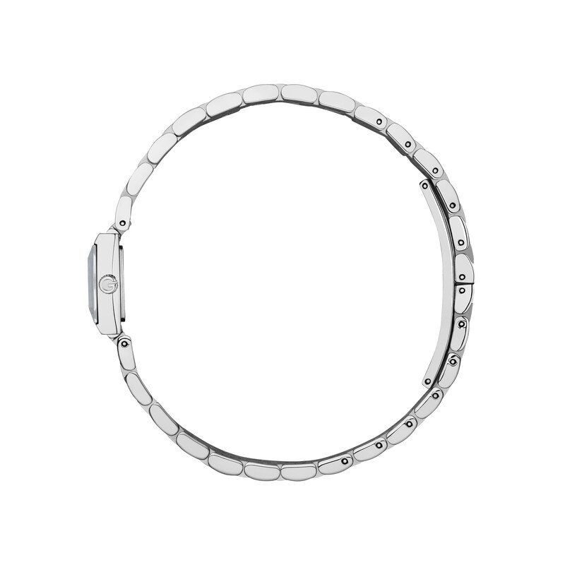 Main Image 3 of Gucci G-Frame Square Pink Diamond Dial & Stainless Steel Bracelet Watch