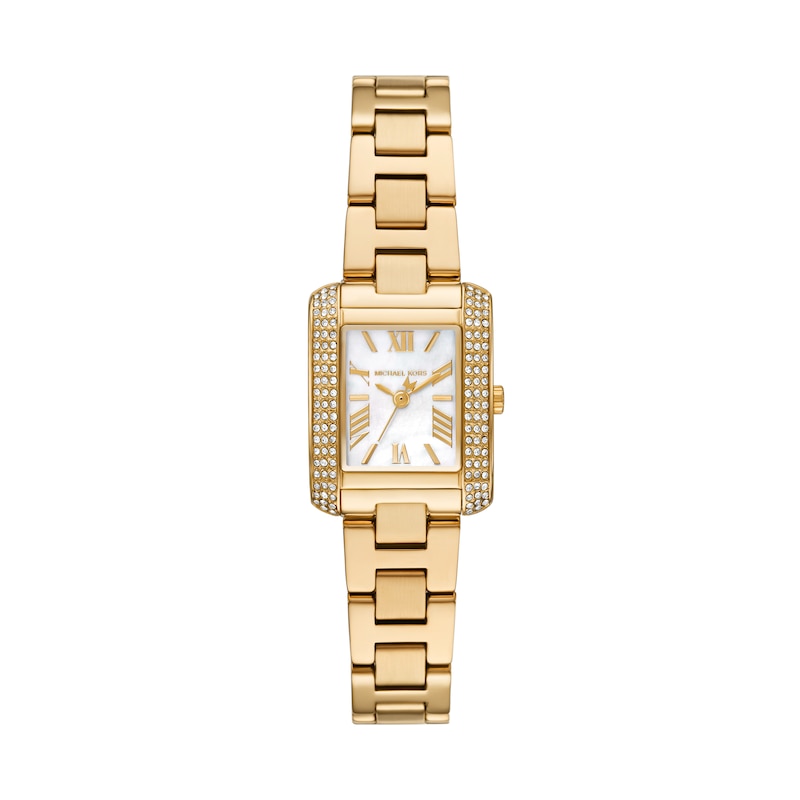 Main Image 1 of Michael Kors Ladies' Emery Three Hand Gold Tone Stainless Steel Watch