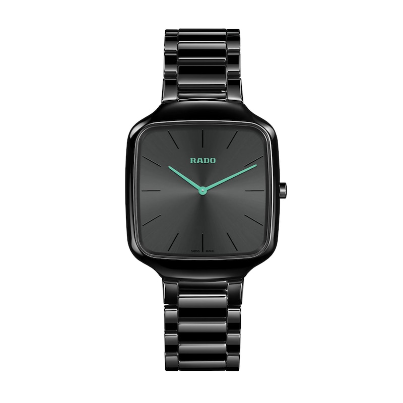 Main Image 1 of Rado True Square Thinline Black High Tech Ceramic Bracelet Watch