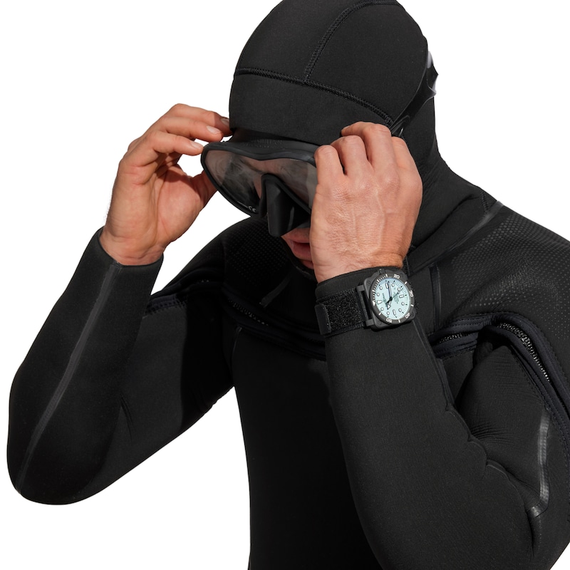 Main Image 8 of Bell & Ross BR-03 Diver 42mm Full Lum Ceramic Black Rubber Strap Watch