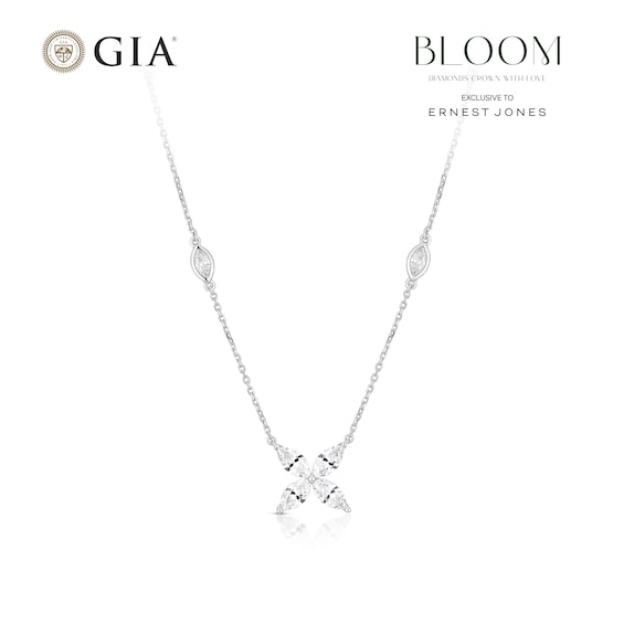 BLOOM Paris Platinum 1.48ct Lab Grown Diamond Marquise Stati