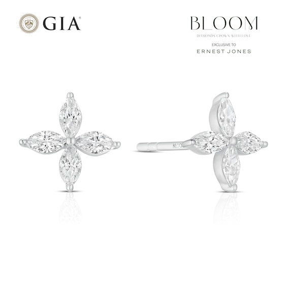 BLOOM Paris 14ct White Gold 0.48ct Lab Grown Diamond Marquis
