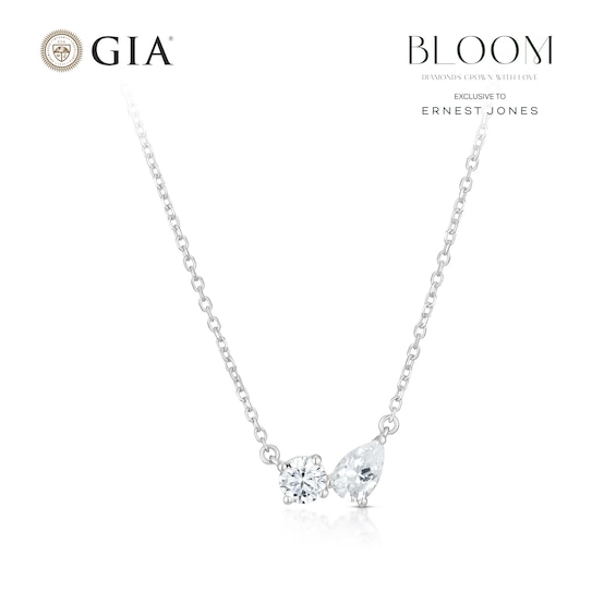 BLOOM Capri 14ct White Gold 0.40ct Lab Grown Diamond Pear an