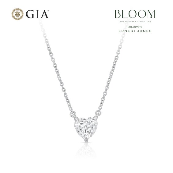 BLOOM Florence 14ct White Gold 1ct Lab Grown Diamond Heart P