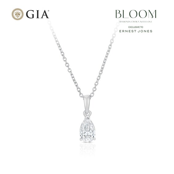 BLOOM Capri 14ct White Gold 0.50ct Lab Grown Diamond Pear Pe