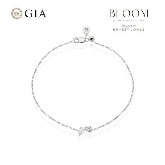 BLOOM Capri 14ct White Gold 0.40ct Lab Grown Diamond Pear