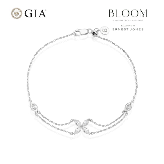 BLOOM Paris 14ct White Gold 0.68ct Lab Grown Diamond Marquis
