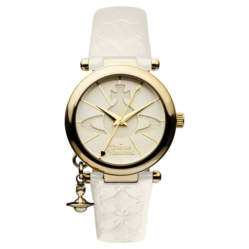 Vivienne Westwood Ladies' Gold Plated Orb Strap Watch