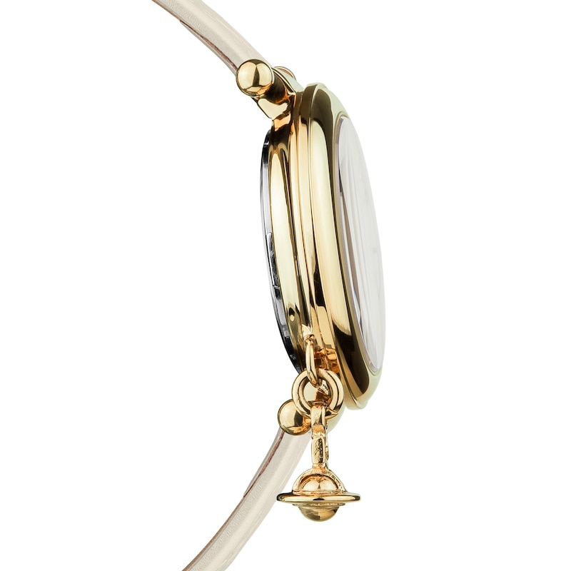 Vivienne Westwood Ladies' Gold Plated Orb Strap Watch