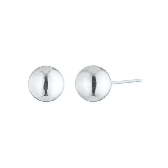 Women's Lauren Ralph Lauren Silver Tone 6Mm Ball Stud Earrings