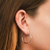 Thumbnail Image 2 of Lauren Ralph Lauren Medium Thin Gold Tone 25mm Hoop Earrings