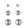 Thumbnail Image 1 of Lauren Ralph Lauren Silver Tone Stud Trio Earrings Set