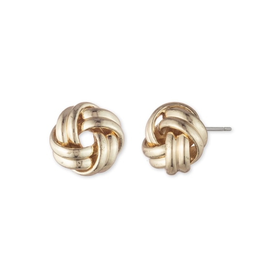 Women's Lauren Ralph Lauren Gold Tone Knot Stud Earrings