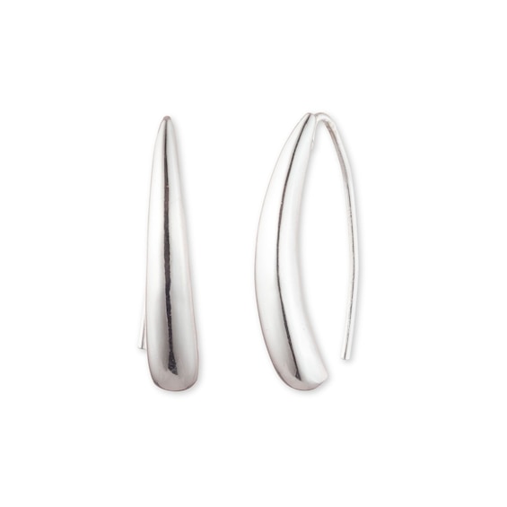 Women's Lauren Ralph Lauren Silver Tone Threader Earrings
