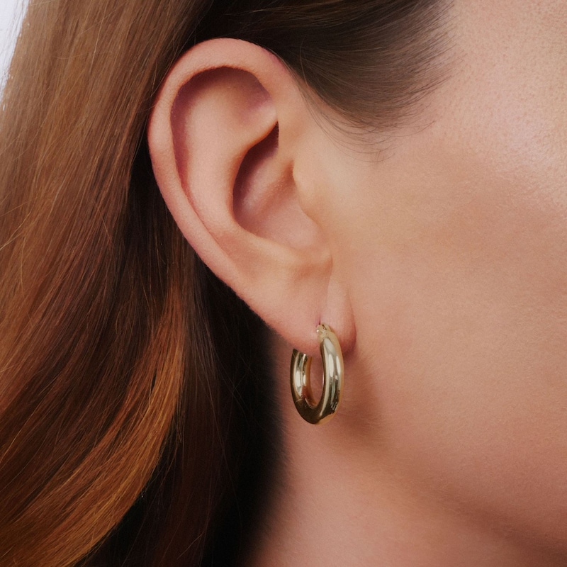 Main Image 2 of Lauren Ralph Lauren Gold Tone Small Hoop Earrings