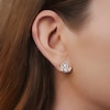 Thumbnail Image 2 of Lauren Ralph Lauren Silver Tone Logo Stud Earrings