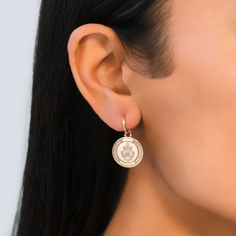 Main Image 2 of Lauren Ralph Lauren Gold Tone Crest Drop Earrings