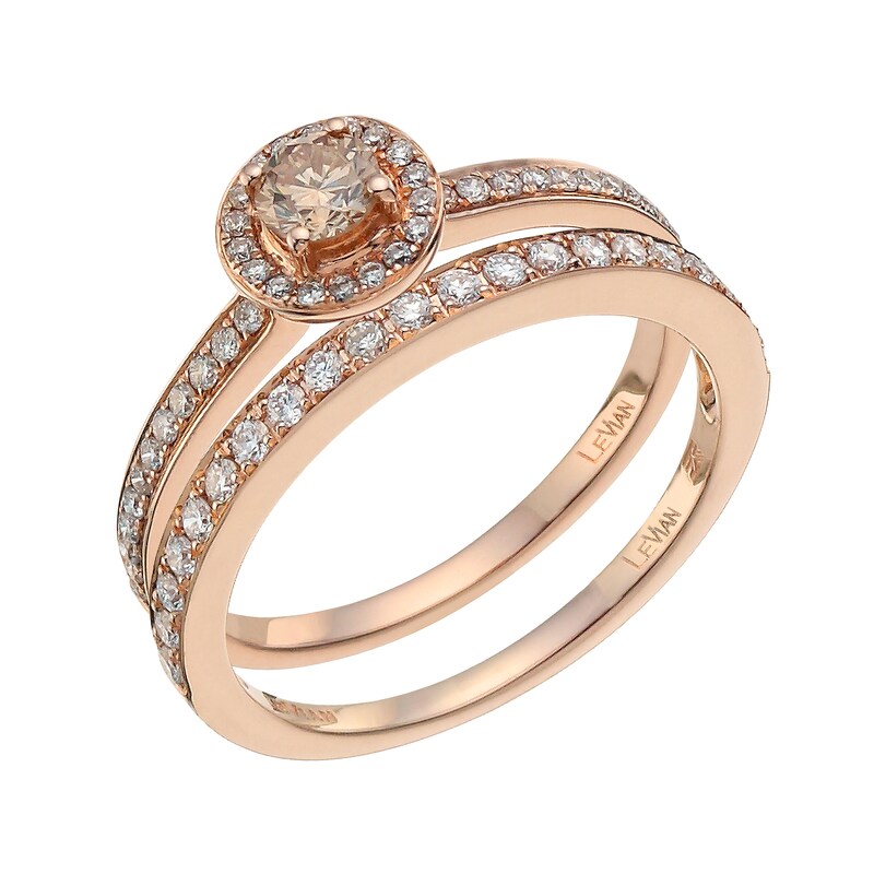 Le Vian 14ct Rose Gold 0.23ct Diamond Band